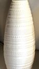 Vase, White Horizontal Pearl Design-Acc006e