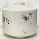 Vase, Cream, grey & gold splatter-Acc401g