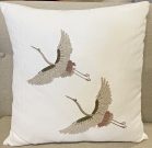 TC97aa-Cranes in Flight, Embroidered