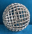 Decorative Sphere, Gold Squares-Acc1448