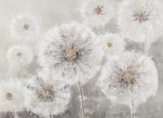 A117e-Dandelions, Silver Shimmer Canvas