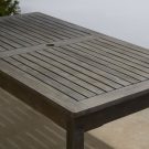 PT14a-Patio Table, Grey Wash Wood