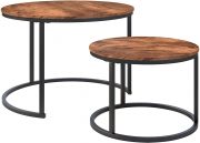 OT15g-Coffee Table, Nesting Set, Rustic