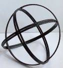 Decorative Sphere, Black Thin-Acc605c