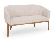SF24a-Curved Loveseat, Channel Back