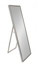 MF06-Grey Wood Floor Mirror, Easel