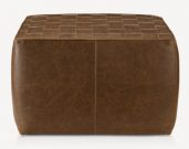 OB01d-Square Caramel Leather, Basketweave