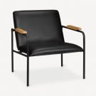 LC00j-Cafe Lounge Chair, Black