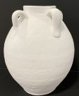 Vase, White Rustic w/handles-Acc014