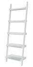 OF07- Ladder, Leaning White 5 Shelf