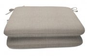 TCO01-Set of 2, Taupe/Grey Seat Cushion